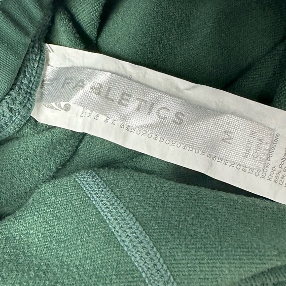 Fabletics Women's Sz M Athletic Leggings Drawstring Pockets Green X1 - Picture 4 of 6